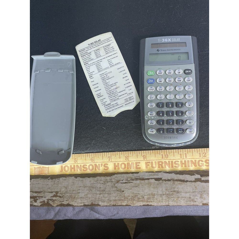 TI-36X Solar Powered Texas‎ Instruments Calculator with Case School Math